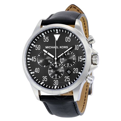 Men's Michael Kors Gage Black Chronograph Watch MK8442